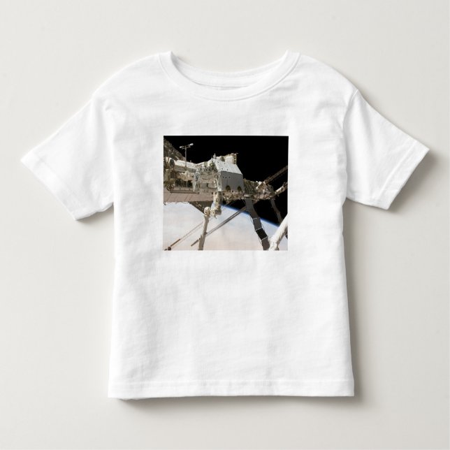 Camiseta Infantil O sistema robótico Dextre construído no Canadá (Frente)