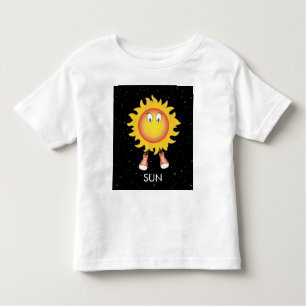 Camiseta Infantil O Sol e as Estrelas no Espaço