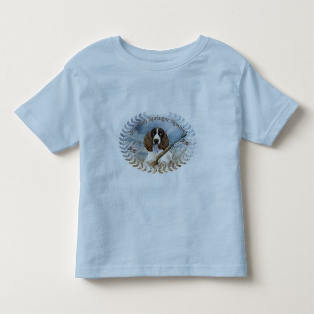 Camiseta Infantil O Spaniel de Springer inglês caça o roupa (Frente)