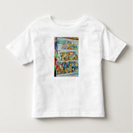 Camiseta Infantil O t-shirt da criança com as prateleiras dos
