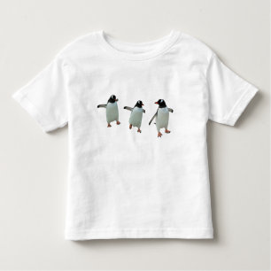 Camiseta Infantil O t-shirt da criança do pinguim da dança