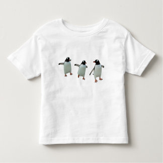 Camiseta Infantil O t-shirt da criança do pinguim da dança