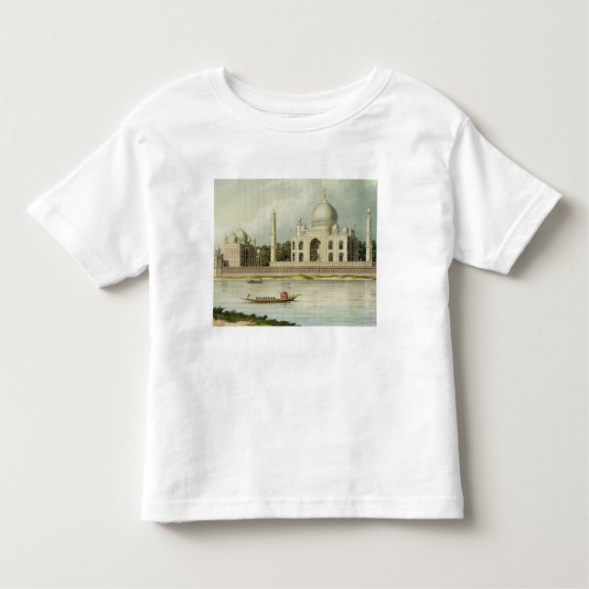 Camiseta Infantil O Taj Mahal, túmulo do imperador Shah Jehan e (Frente)