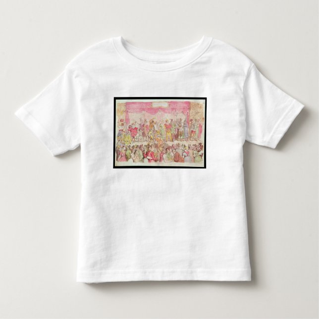 Camiseta Infantil O teatro de Richardson, publicado por Ackermann (Frente)
