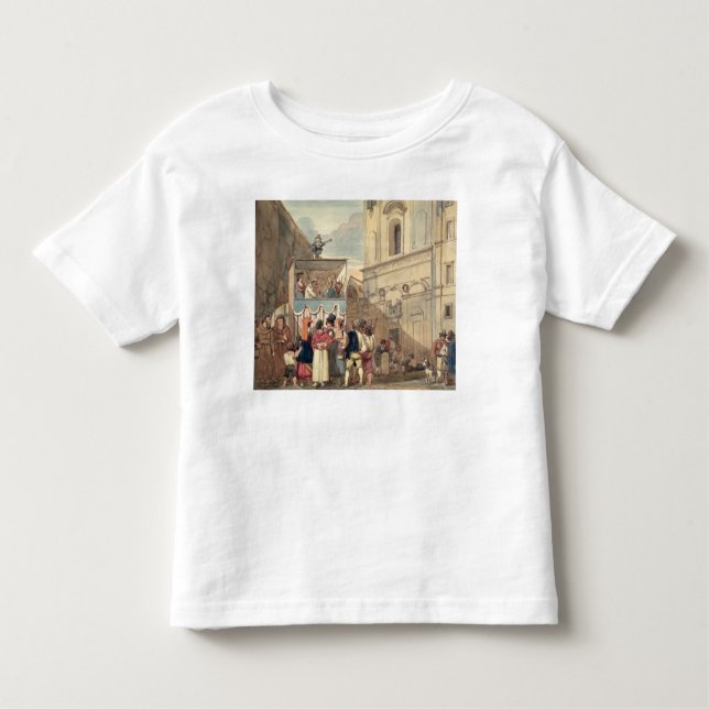 Camiseta Infantil O teatro do fantoche (Frente)