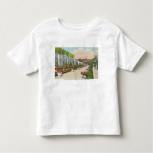 Camiseta Infantil O teatro do jardim de Oakes abaixa o terraço