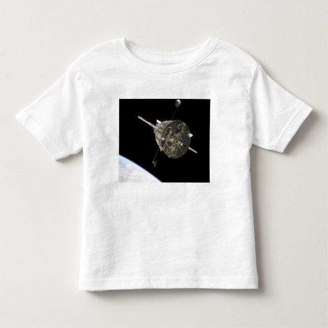 Camiseta Infantil O Telescópio Espacial Hubble em órbita acima da Te (Frente)