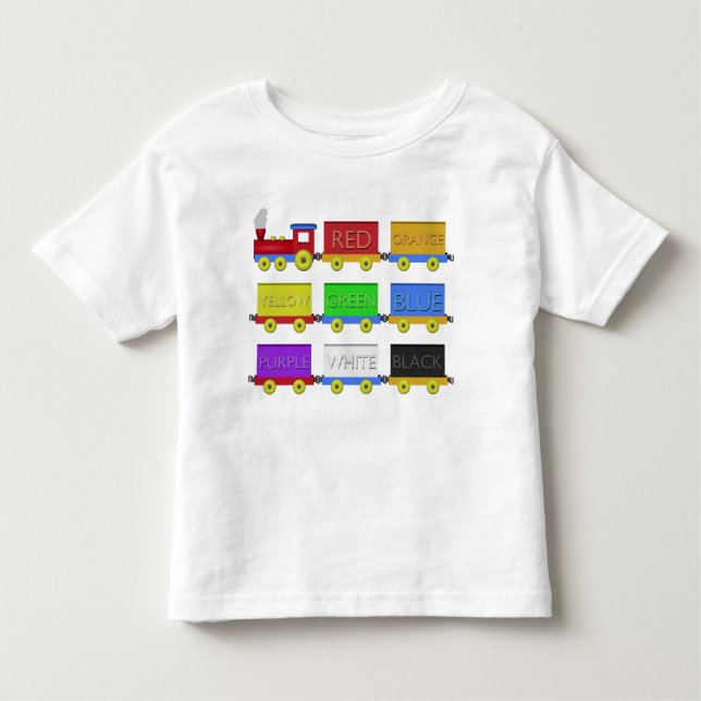 Camiseta Infantil O trem da cor (Frente)