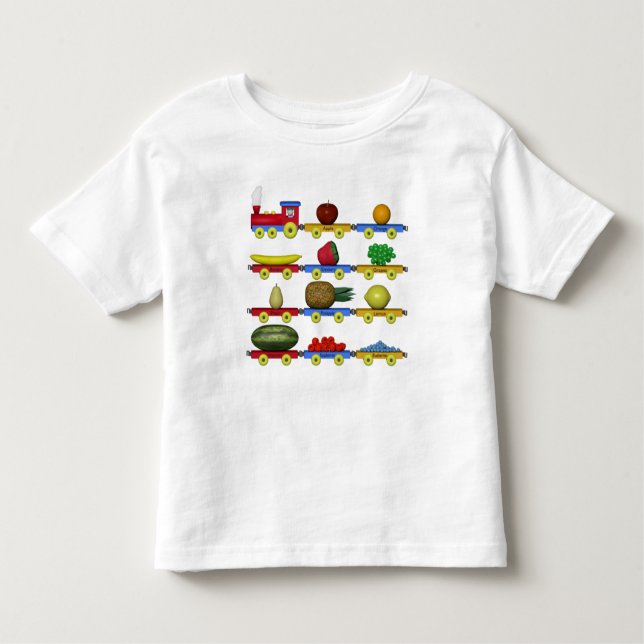 Camiseta Infantil O trem da fruta (Frente)