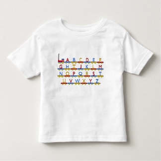 Camiseta Infantil O trem do alfabeto