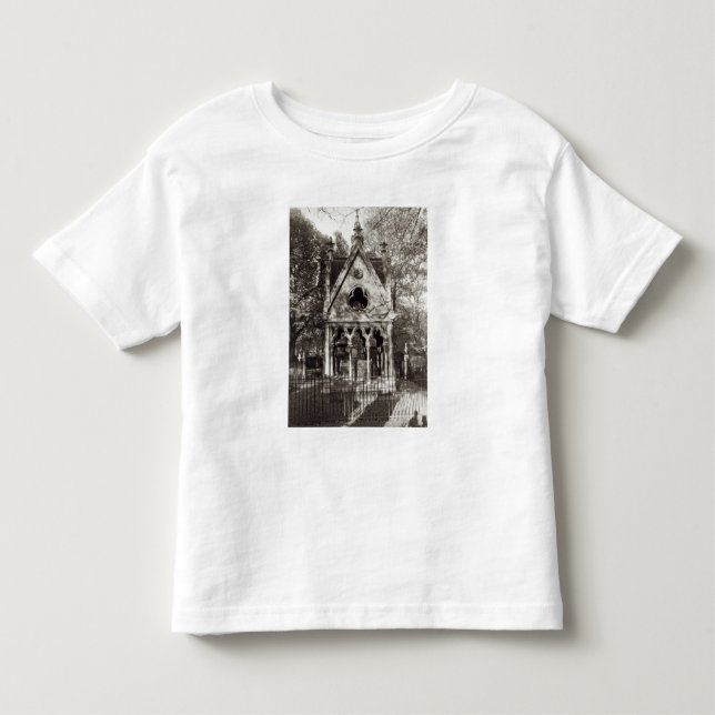 Camiseta Infantil O túmulo de Abelard e de Heloise, construído em (Frente)