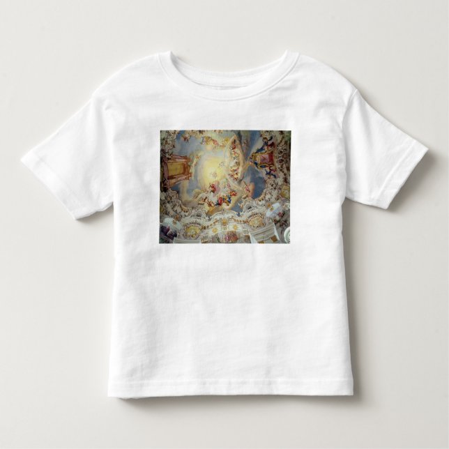 Camiseta Infantil O último julgamento, pintura do teto (Frente)