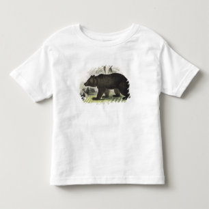 Camiseta Infantil O urso de Brown, bar educacional da ilustração.