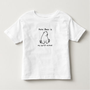 Camiseta Infantil O Urso Polar Bonito É O Meu Bebê Animal Espirituos