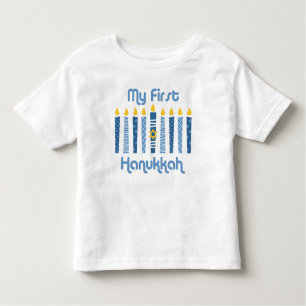 Camiseta Infantil ø Velas de Hanukkah