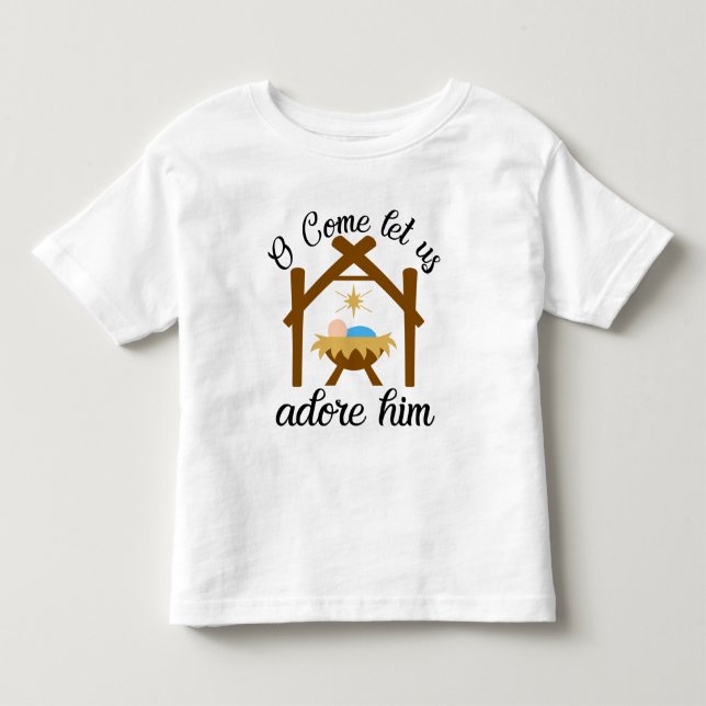Camiseta Infantil Ó Vem Adoremos a Ele (Frente)