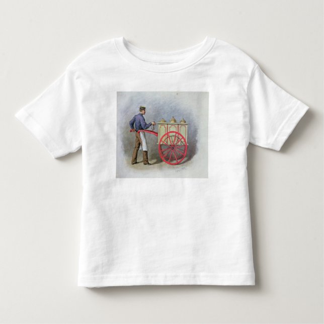 Camiseta Infantil O vendedor do sorvete, 1895 (Frente)