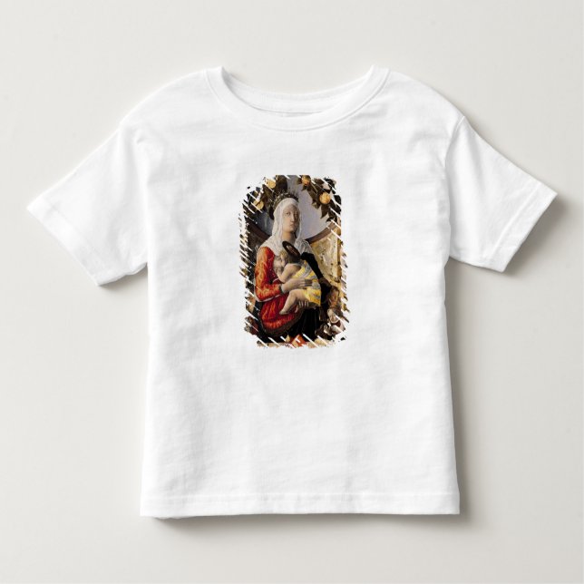 Camiseta Infantil O Virgin e a criança cercados por oito (Frente)