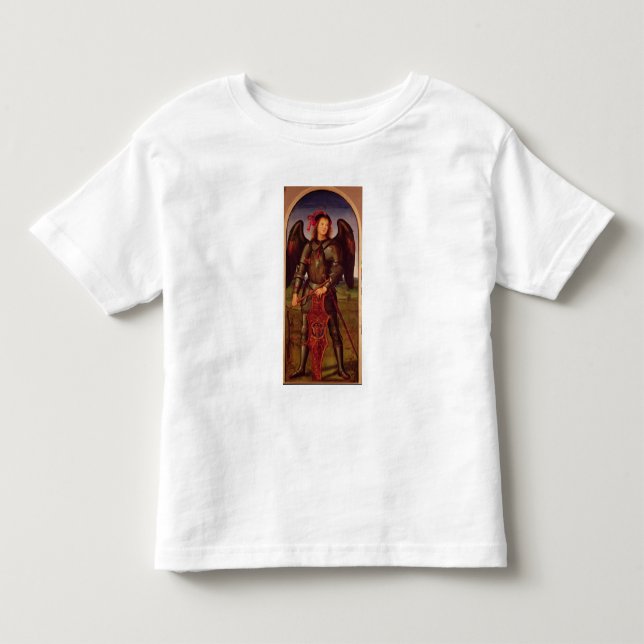 Camiseta Infantil O Virgin e a criança com SS. Raphael e (Frente)