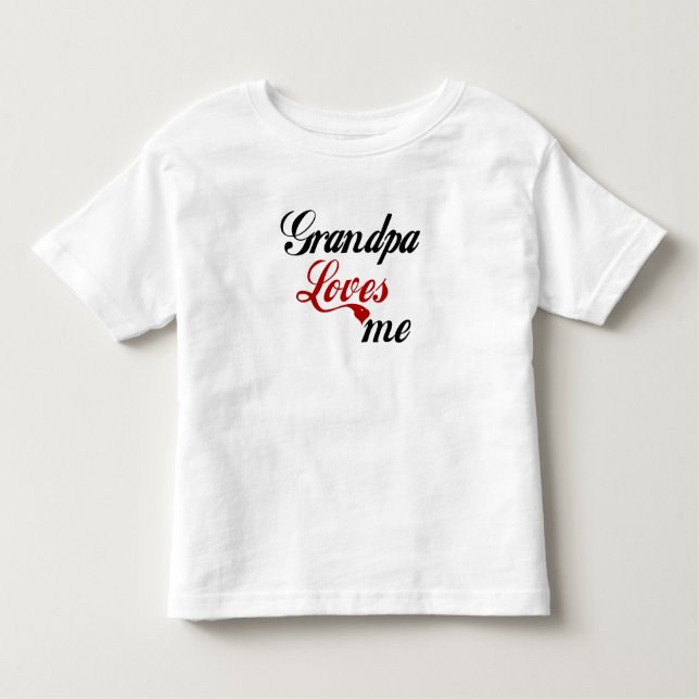 Camiseta Infantil o vovô ama-me (Frente)