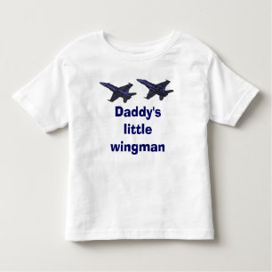 Camiseta Infantil O Wingman pequeno do pai
