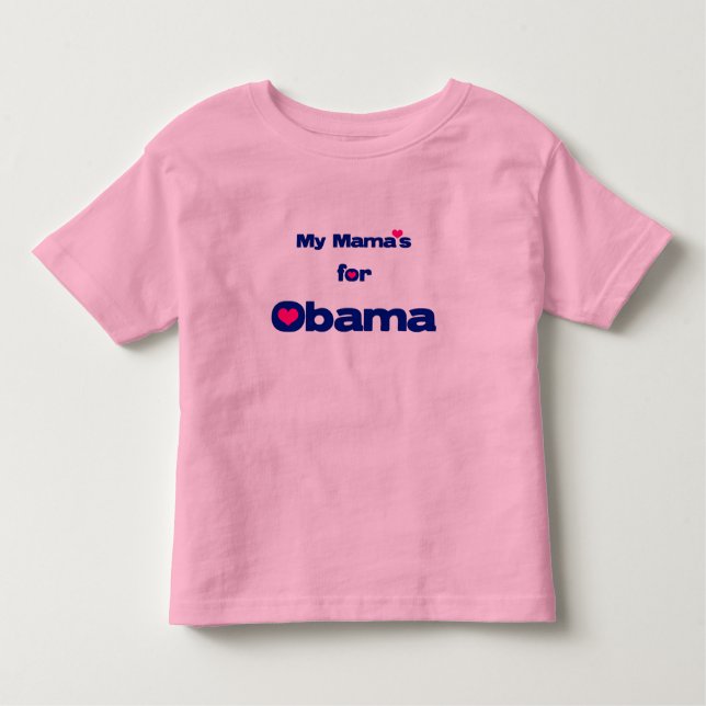 Camiseta Infantil Obama Mama T-Shirt (Frente)