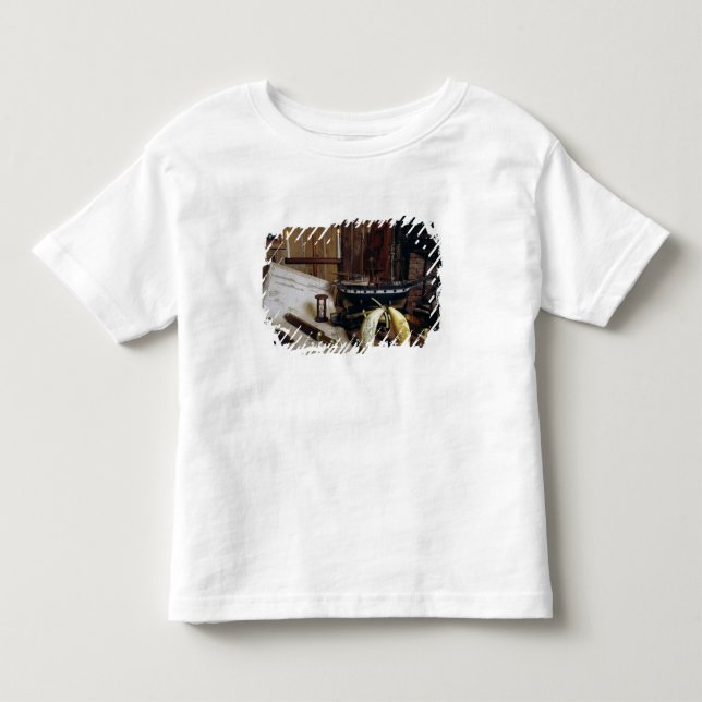 Camiseta Infantil Objetos da Mesa de um capitão do século XIX (Frente)