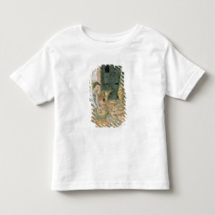 Camiseta Infantil Objetos Dourados em uma loja asteca