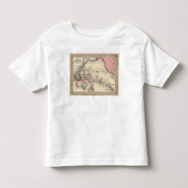Camiseta Infantil Oceanica, ilhas de sanduíche (Frente)