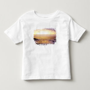 Camiseta Infantil Oceano Atlântico no nascer do sol, vista de