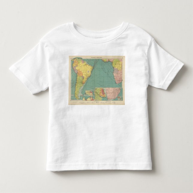 Camiseta Infantil Oceano Atlântico sul (Frente)