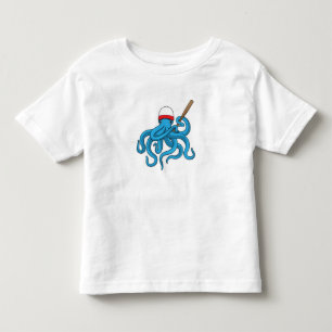Camiseta Infantil Octopus Baco-beisebol