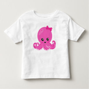 Camiseta Infantil Octopus Bonito, Octopus Pequeno, Octopus Bebês, Co