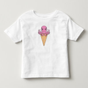 Camiseta Infantil Octopus com cone de Sorvete