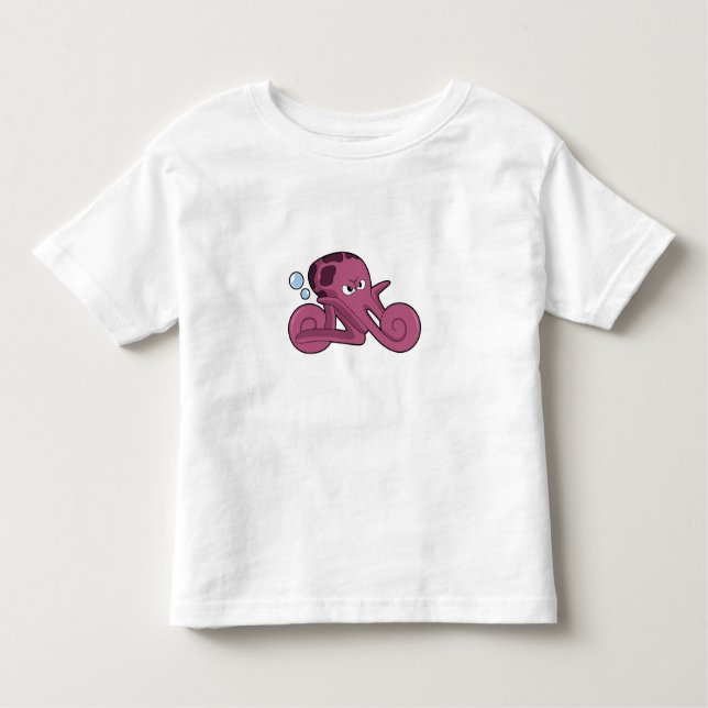 Camiseta Infantil Octopus como motociclo (Frente)