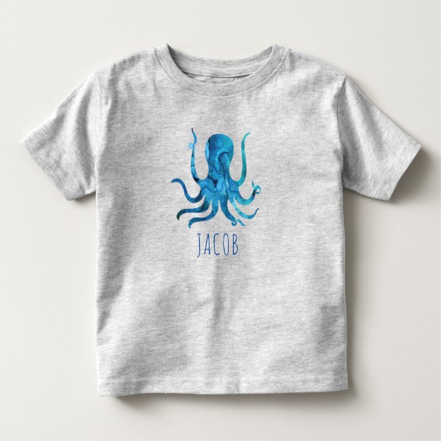 Camiseta Infantil Octopus Marine Kids Personalizados (Frente)
