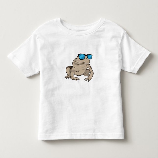 Camiseta Infantil Óculos de sol sapo (Frente)
