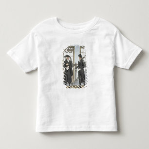 Camiseta Infantil Oficiais fúnebres de Amsterdão, ilustração de