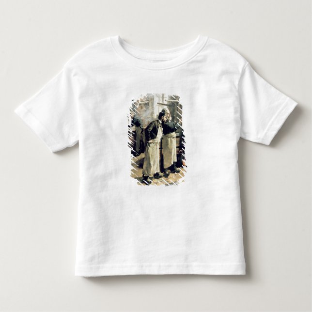 Camiseta Infantil Oficina de tingidura nos Gobelins, século XIX (Frente)