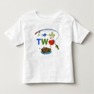 Camiseta Infantil Ofishally, dois bebês T-shirt O-fish-ally, dois ra