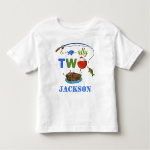 Camiseta Infantil Ofishally, dois bebês T-shirt O-fish-ally, dois ra