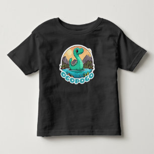 Camiseta Infantil Ogopogo Verde e Bonito, Monstro do Lago Okanagan
