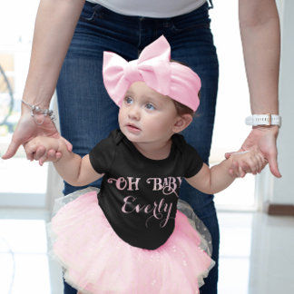 Camiseta Infantil Oh Baby Personalizado Rosa Menina