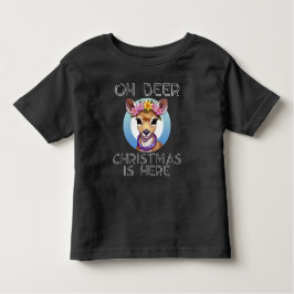 Camiseta Infantil Oh Deer Christmas is Here