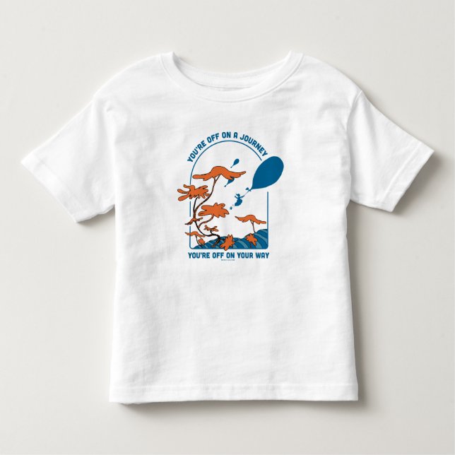 Camiseta Infantil Oh, Os Lugares Que Você Vai! "Desligar em uma Viag (Frente)