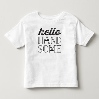 Camiseta Infantil Olá Bonito - Bigode e Gravata Borboleta Pequeno Ho
