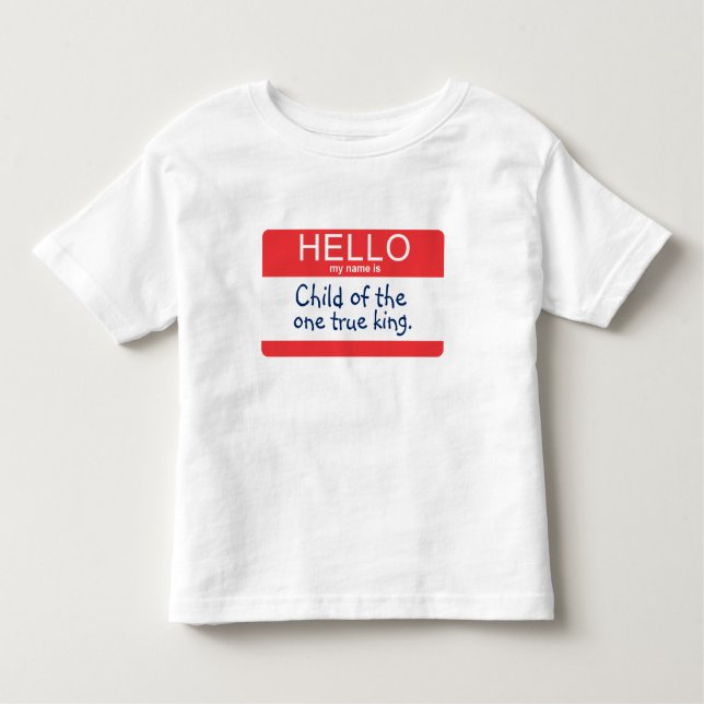 Camiseta Infantil Olá! meu nome é… (Frente)