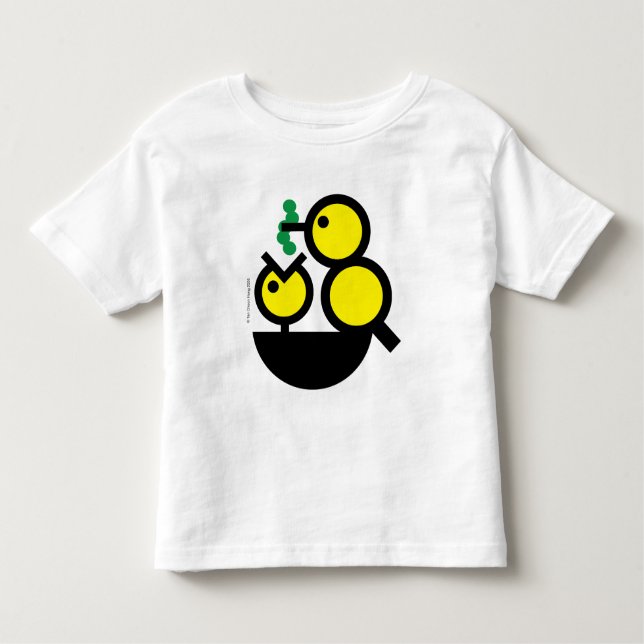 Camiseta Infantil Olá Mundo! Pintinho com fome Toddler T-Shirt (Frente)