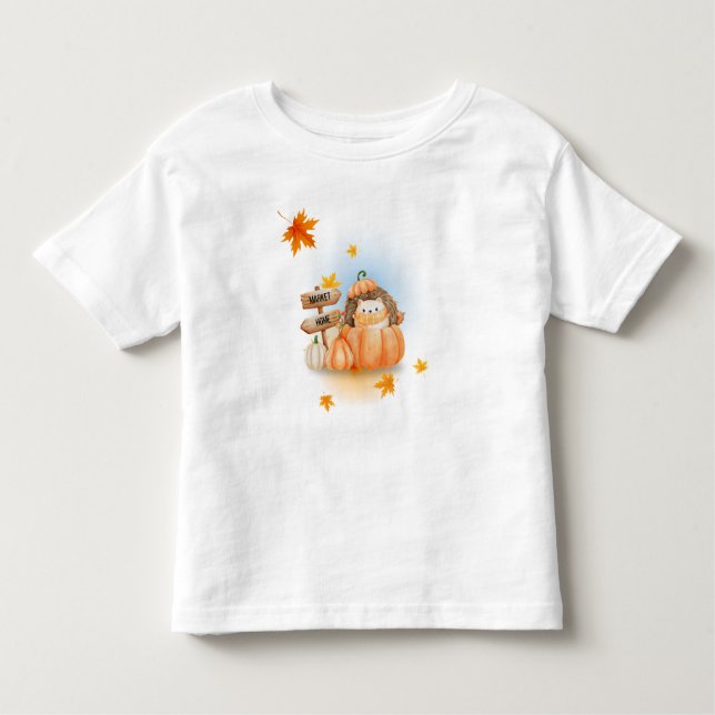 Camiseta Infantil Olá outono (Frente)