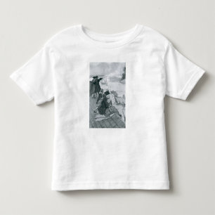 Camiseta Infantil Olhando a luta na ilustração do monte de depósi